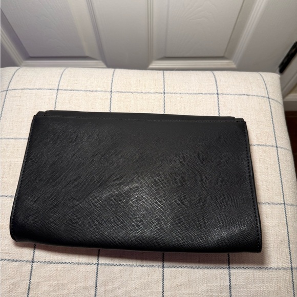 Ted Baker Black Clutch with Rose Gold Bow - Picture 2 of 7